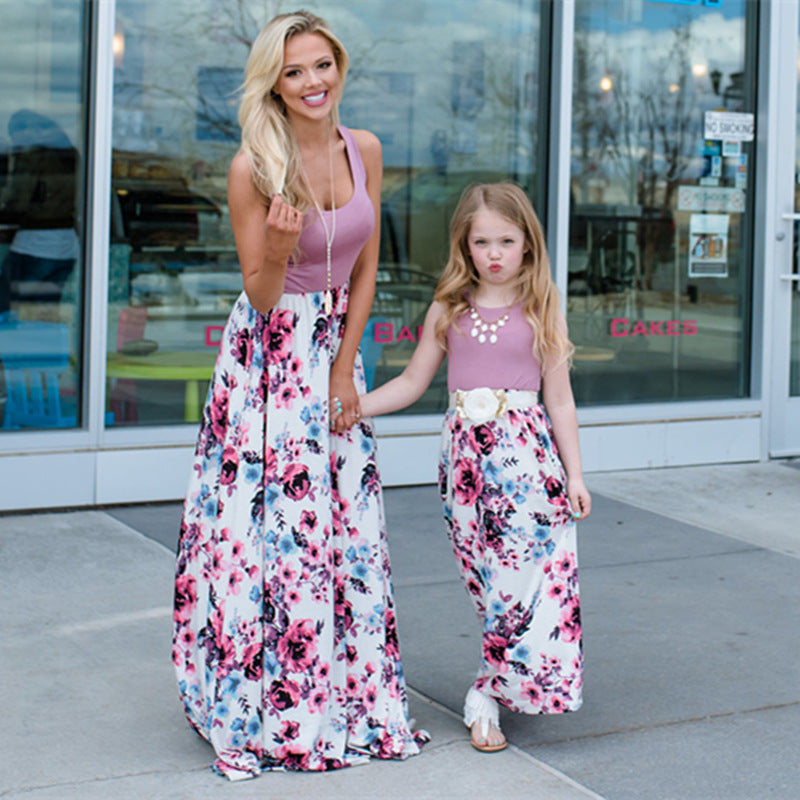 2019 Fashionable Mother-Daughter Matching Dresses