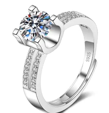 Female Imitation Moissan Diamond Ring JahSonFire