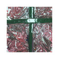 Abstract Cross Car Magnet — Textured Pink & Green Decorative Magnet