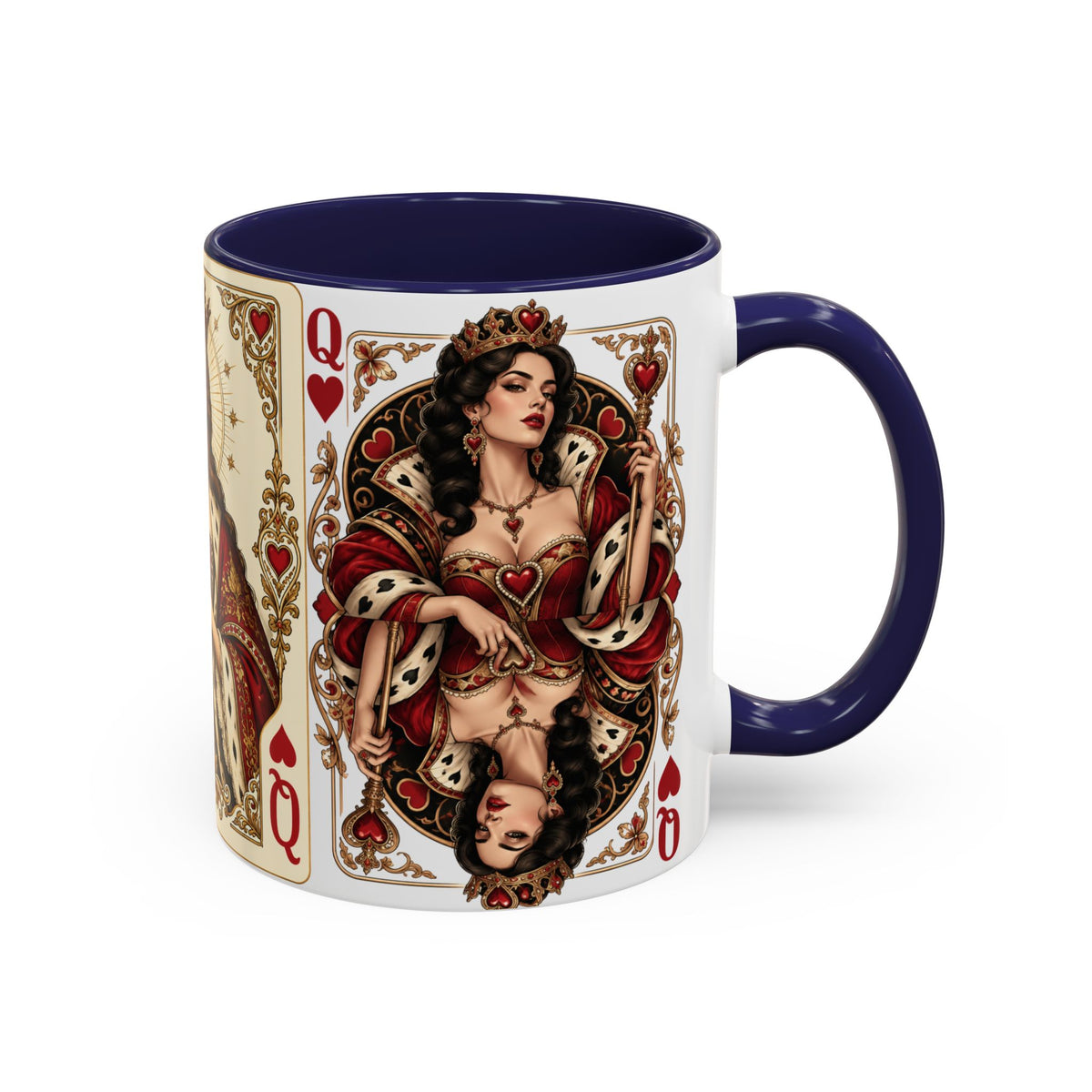 Queen of Hearts Playing Card Coffee Mug