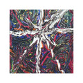 Abstract Splash Car Magnet — Colorful Fluid Art Square Magnet