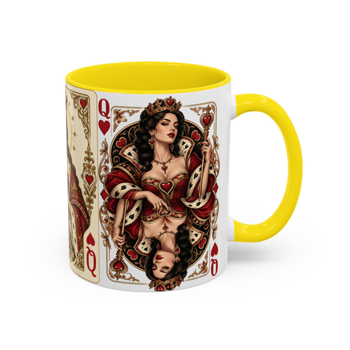 Queen of Hearts Playing Card Coffee Mug