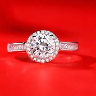 Female Imitation Moissan Diamond Ring JahSonFire