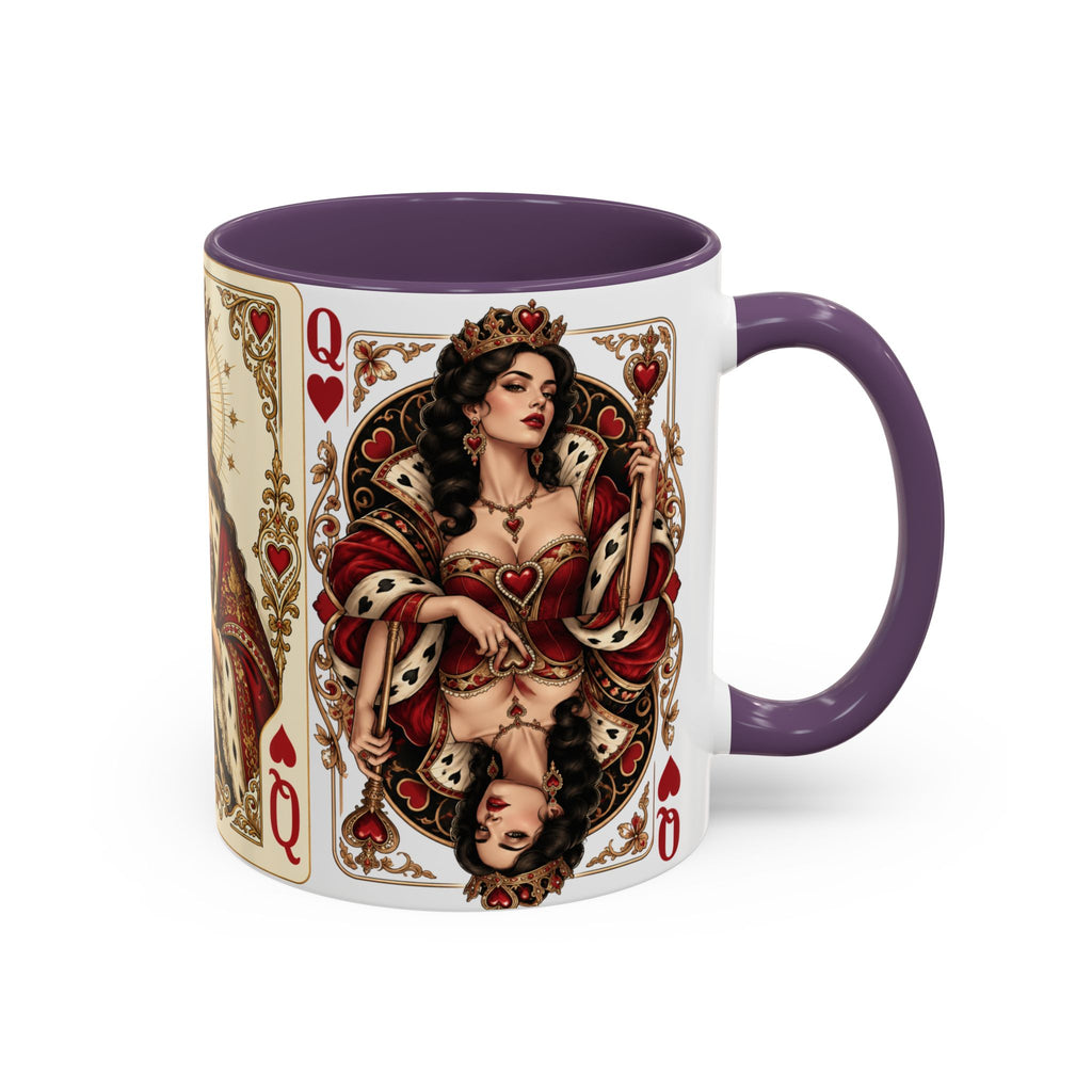 Queen of Hearts Playing Card Coffee Mug