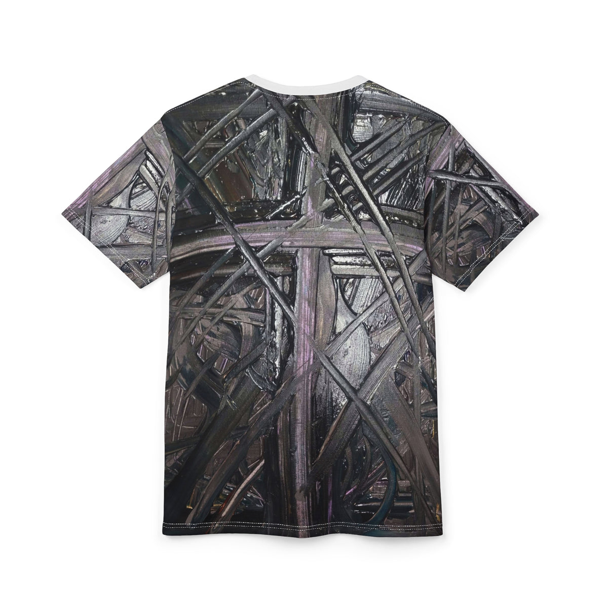 Cross & Thorns T-Shirt — Gothic Religious All-Over Print