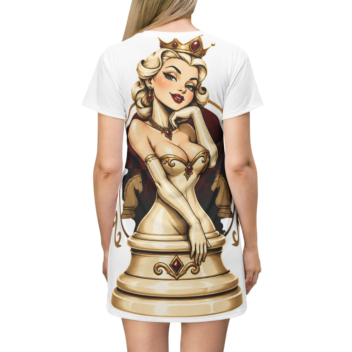 Chess Queen T-Shirt Dress