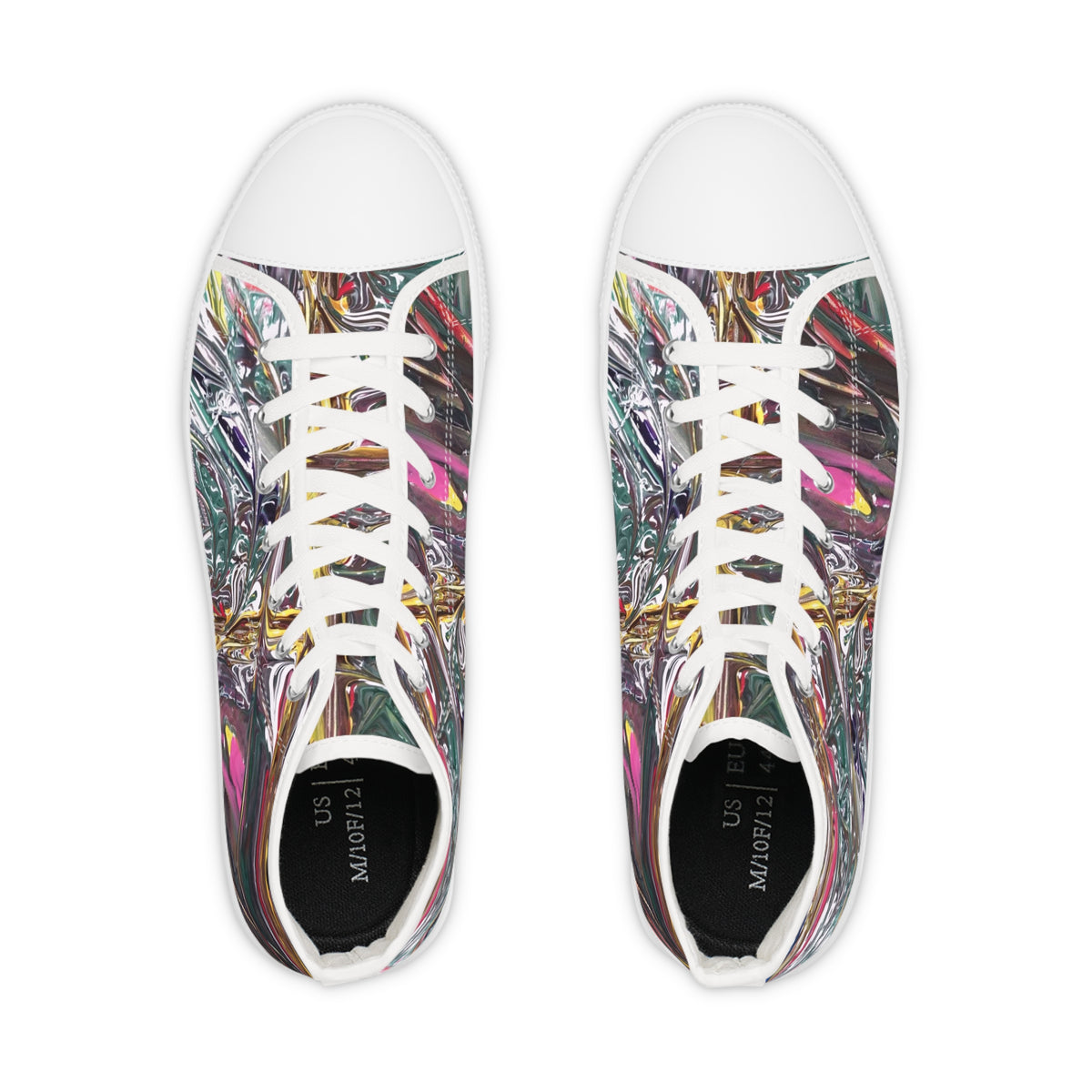 Vibrant High Top Sneakers for Men, Stylish Footwear, Unique Summer Shoes, Trendy Casual Sneakers, Perfect for Music Festivals, [...]