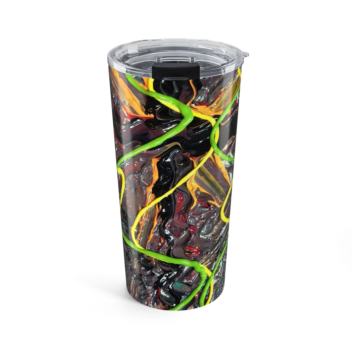 20oz Abstract Neon Swirl Tumbler