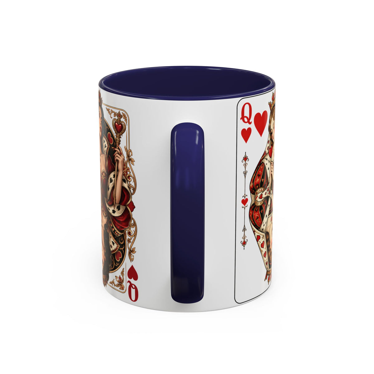 Queen of Hearts Playing Card Coffee Mug