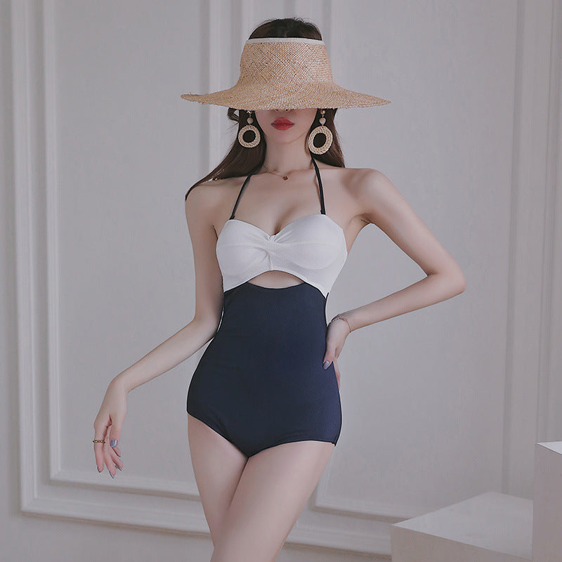 Color Matching Backless Slimming Swimwear JahSonFire