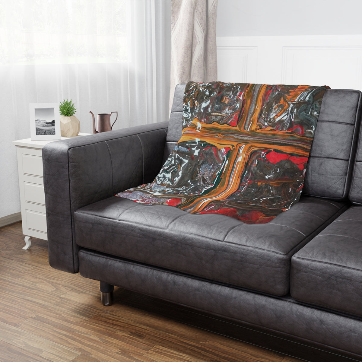 Artistic Minky Blanket - Cozy Home Decor, Perfect Gift for Friends, Throw Blanket for All Occasions