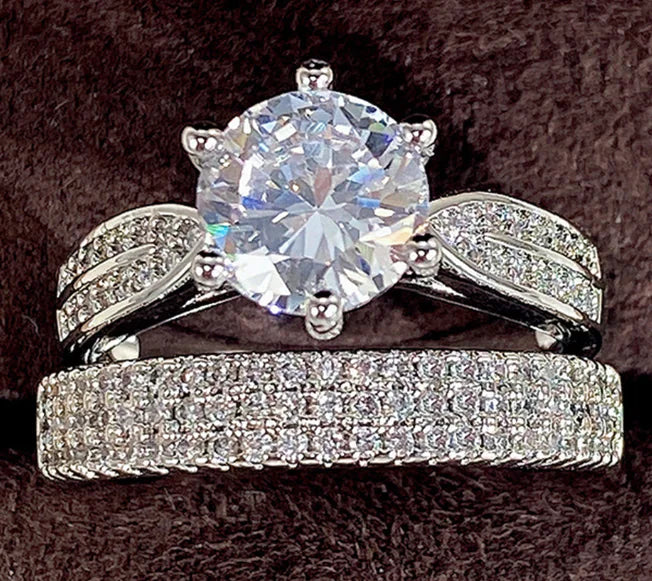 Luxury Diamond Wedding Pair Rings Set for Daily Wear JahSonFire