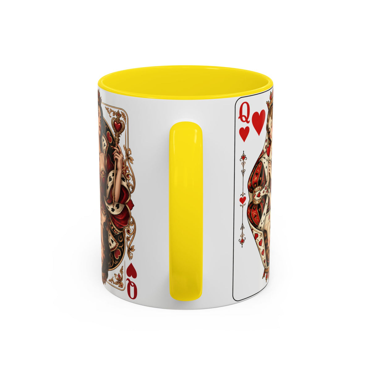Queen of Hearts Playing Card Coffee Mug