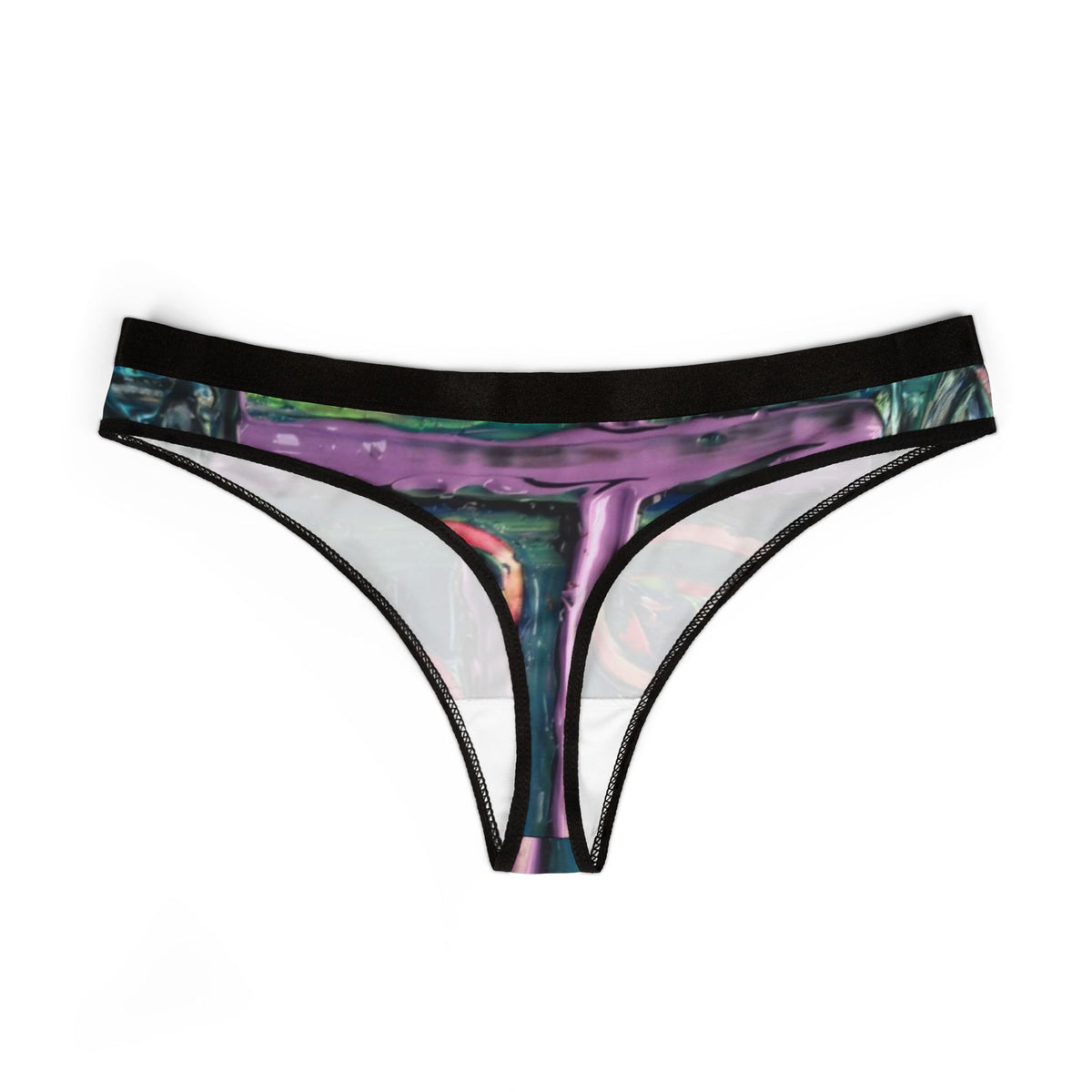 Artistic Women's Thongs, Stylish Underwear, Unique Lingerie, Colorful Thongs, Gifts for Her, Fashion Basics