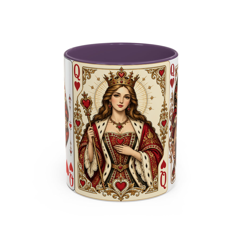 Queen of Hearts Playing Card Coffee Mug