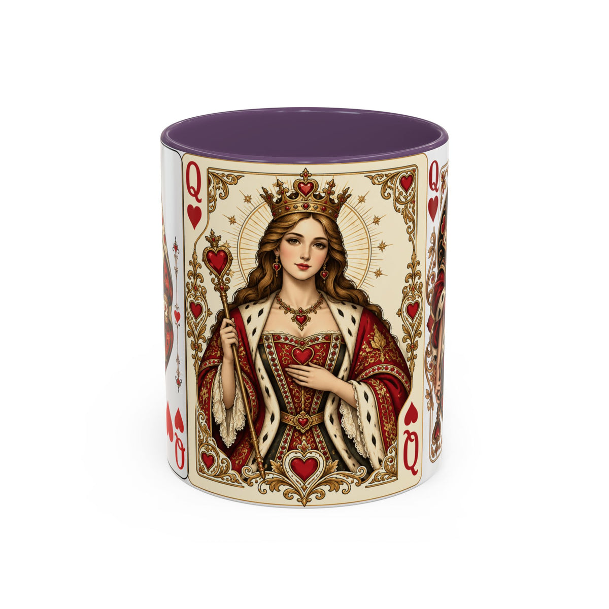 Queen of Hearts Playing Card Coffee Mug