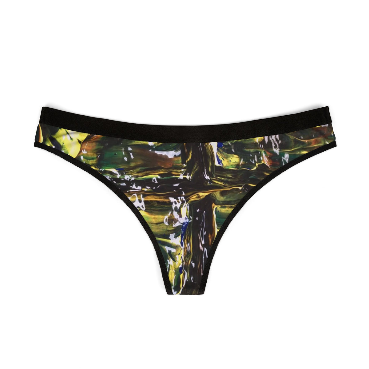 Colorful Women's Thongs - Comfortable Underwear, Fashionable Daily Wear, Gift for Her, Artistic Lingerie, Unique Panties