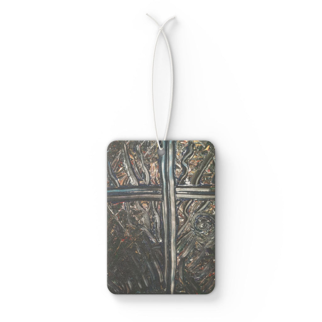 Car Air Freshener — Rustic Iron Cross Design Scented Ornament