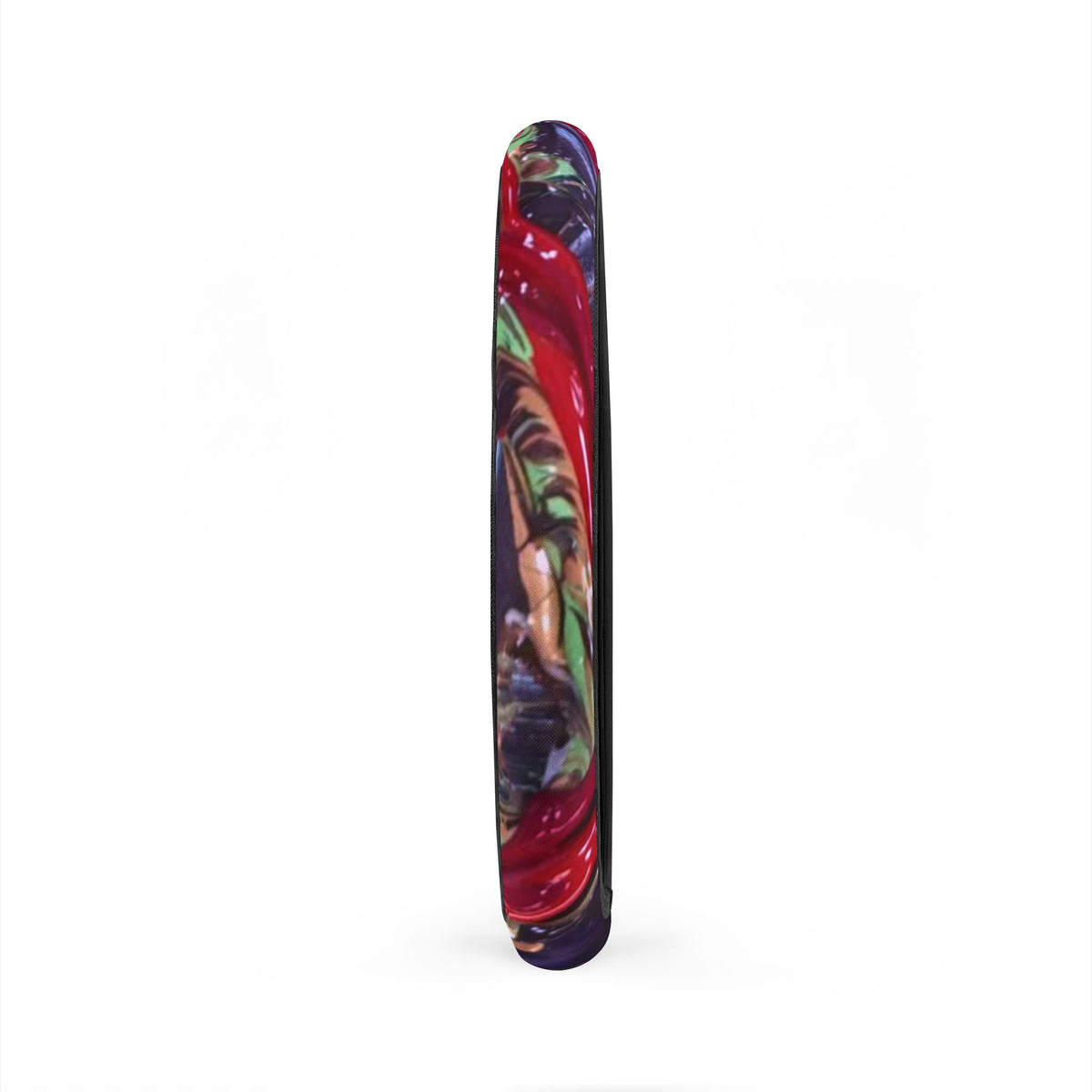 Floral Red & Purple Steering Wheel Cover — Vibrant Car Accessory