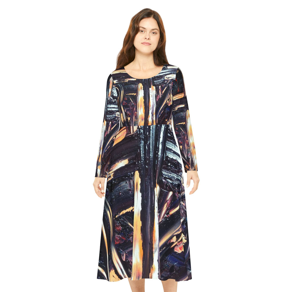 Women's Long Sleeve Dance Dress (AOP)