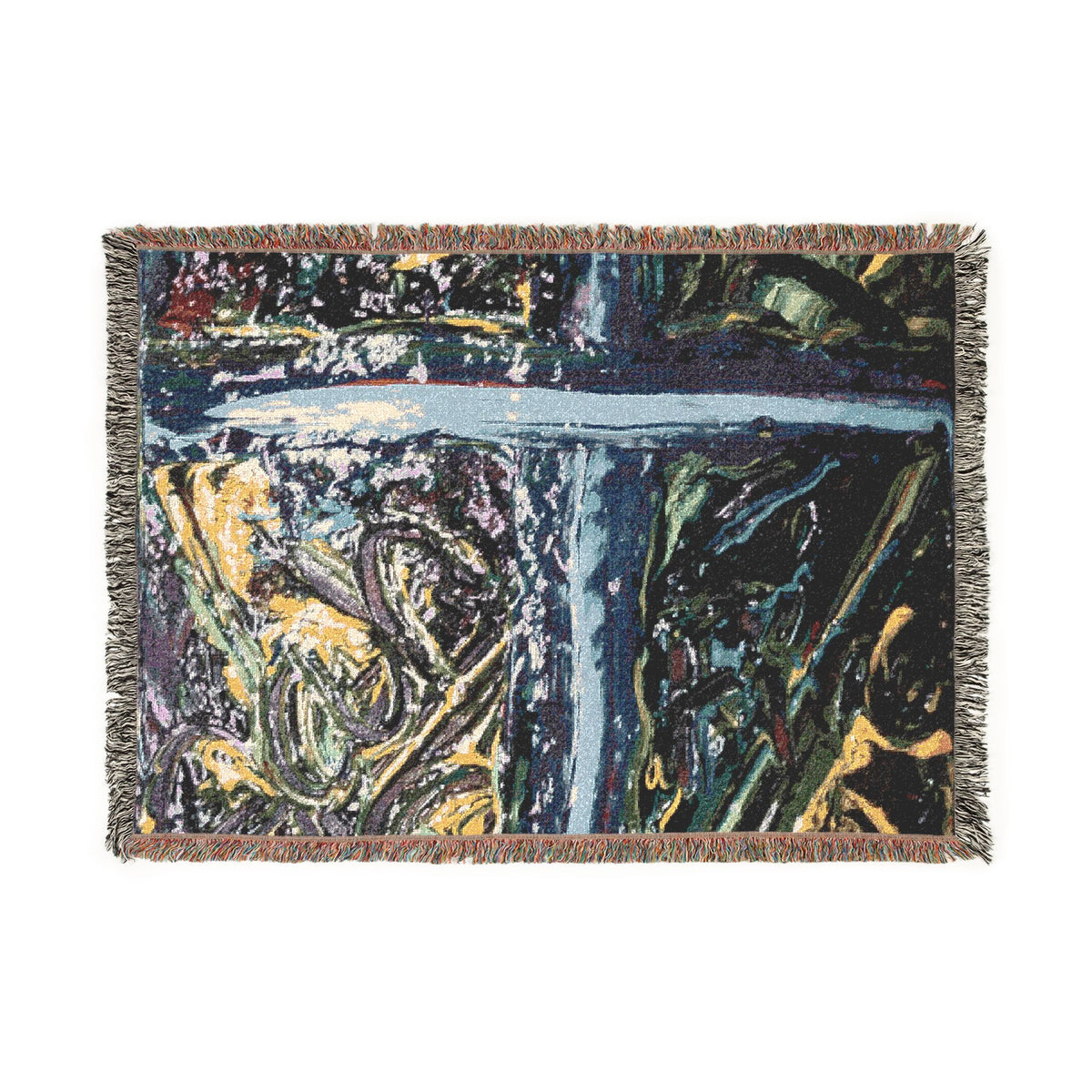 Artistic Woven Blanket: Cozy Home Decor, Perfect for Gifts, Living Room or Bedroom, Ideal for Housewarming and Christmas