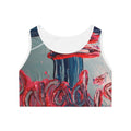Abstract Expression Sports Bra — Bold Painted Art All-Over Print