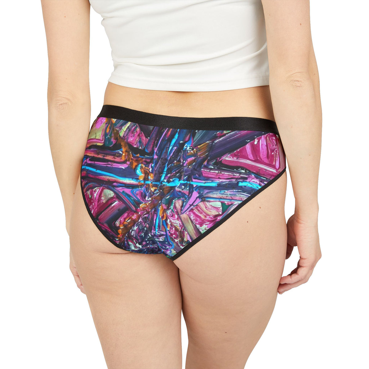 Iridescent Prism Bikini Briefs — Women's Printed Underwear