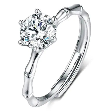 Female Imitation Moissan Diamond Ring JahSonFire
