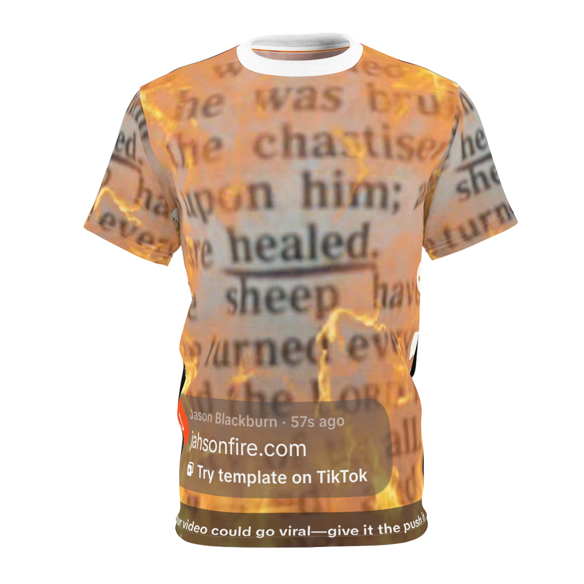 Healed Scripture All-Over Print Tee
