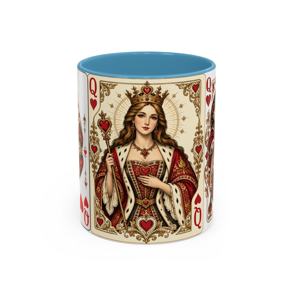 Queen of Hearts Playing Card Coffee Mug