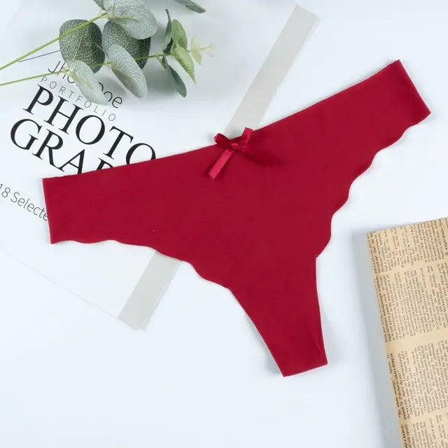 Low-Rise Seamless String Thongs for Women JahSonFire