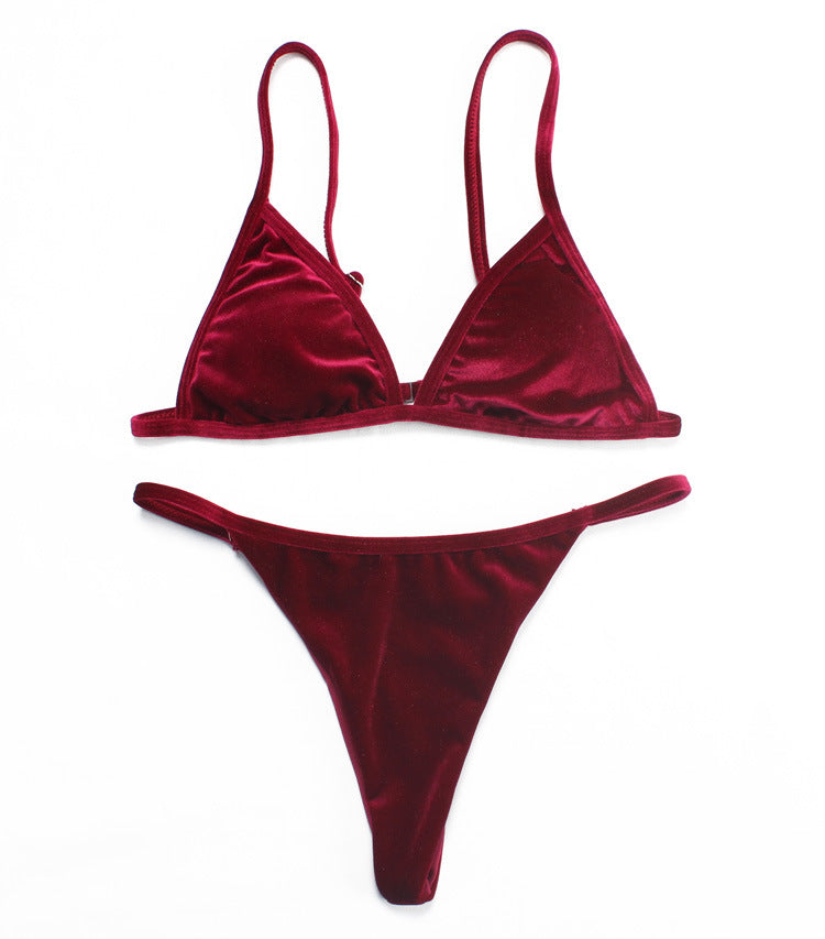 Velvet Bikini Swimwear Set JahSonFire