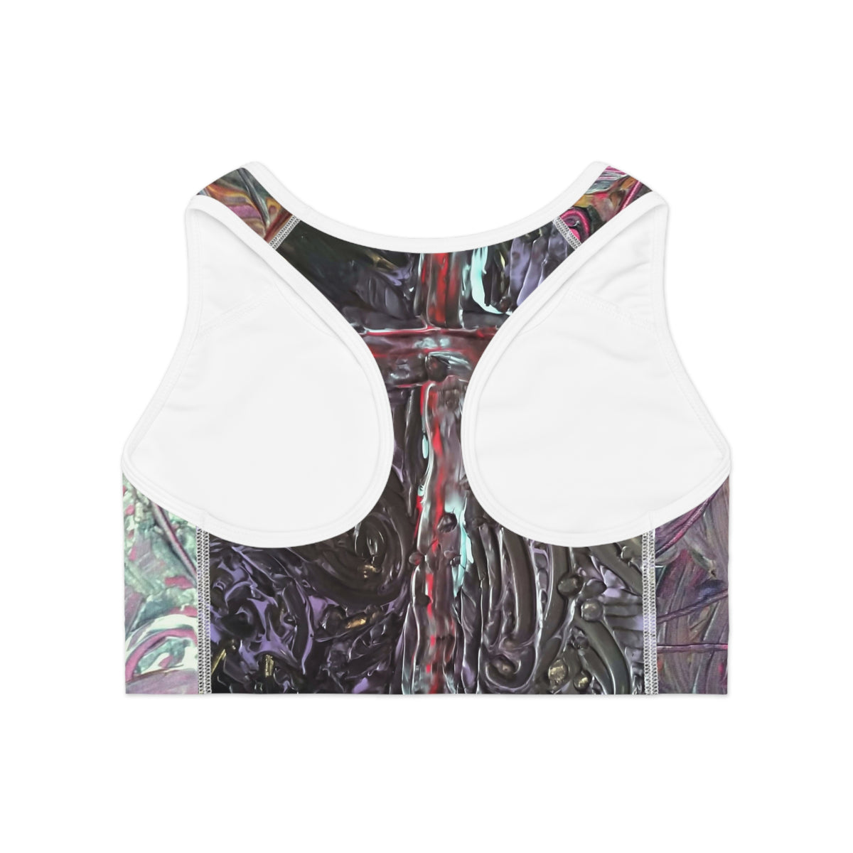 Stylish Sports Bra - Abstract Art Activewear, Gym Essentials, Workout Gear, Yoga Top, Fashion Sportswear