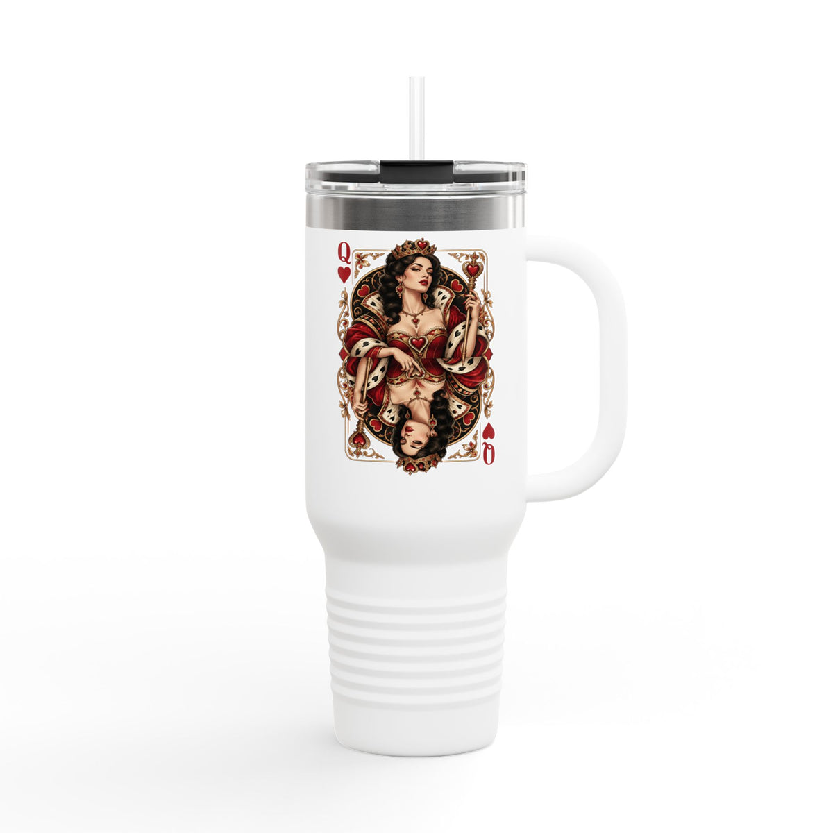 40oz Queen of Hearts Insulated Travel Mug