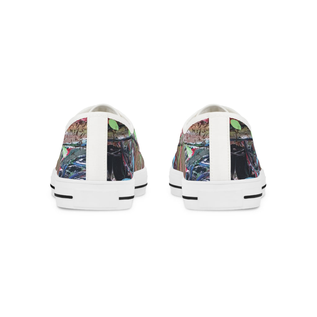 Graffiti Art Low Top Sneakers — Colorful Urban Street Shoes for Men