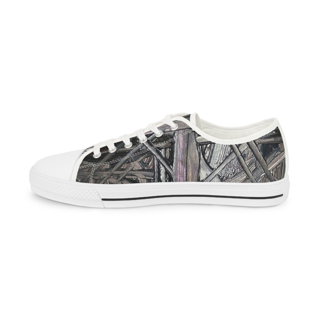 Low Top Sneakers — Urban Graffiti Wire Pattern