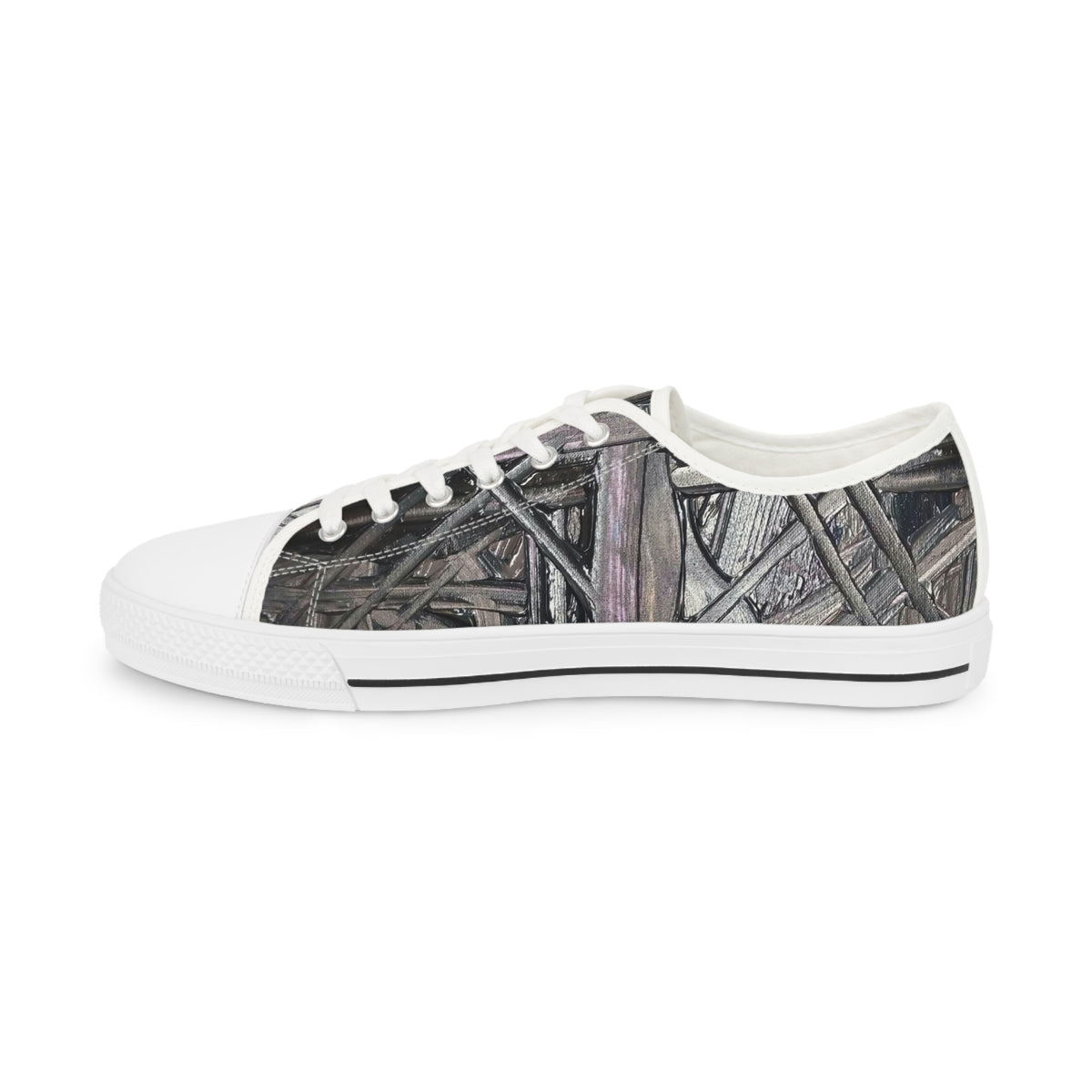 Low Top Sneakers — Urban Graffiti Wire Pattern