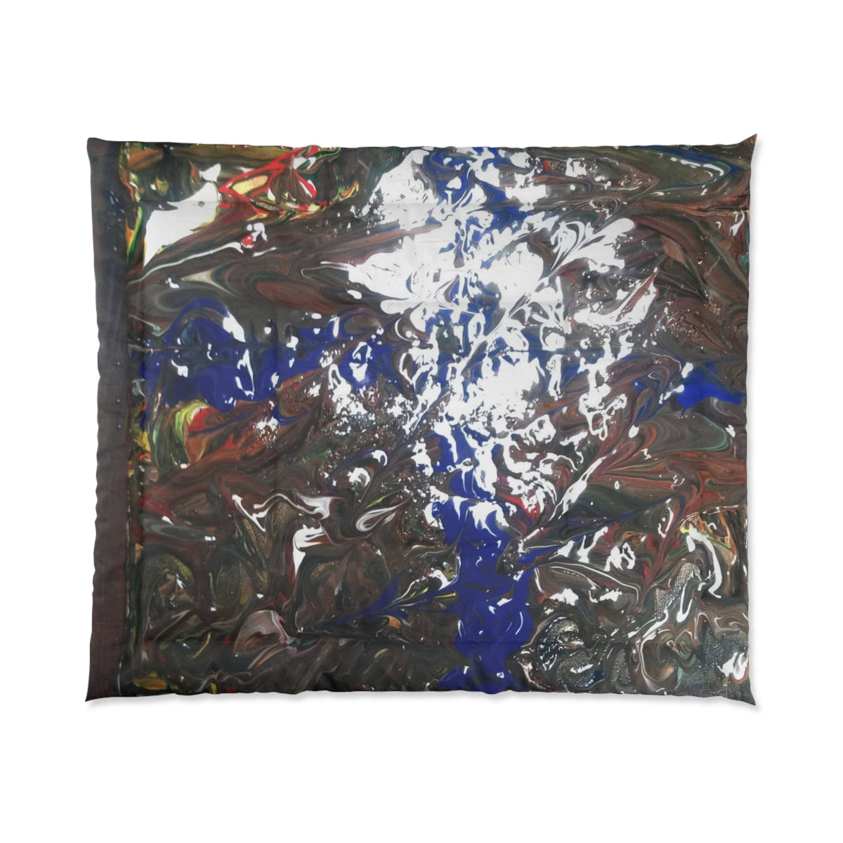 Artistic Abstract Comforter, Cozy Blanket, Home Decor, Gift for Art Lovers, Unique Bedding, Vibrant Bedroom Accessory