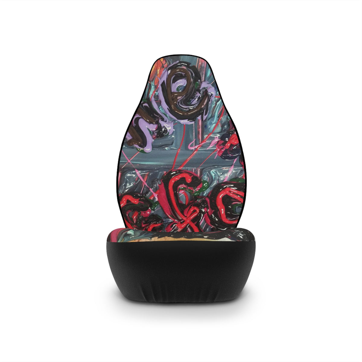 Abstract Graffiti Car Seat Covers – Colorful Street Art Auto Protector