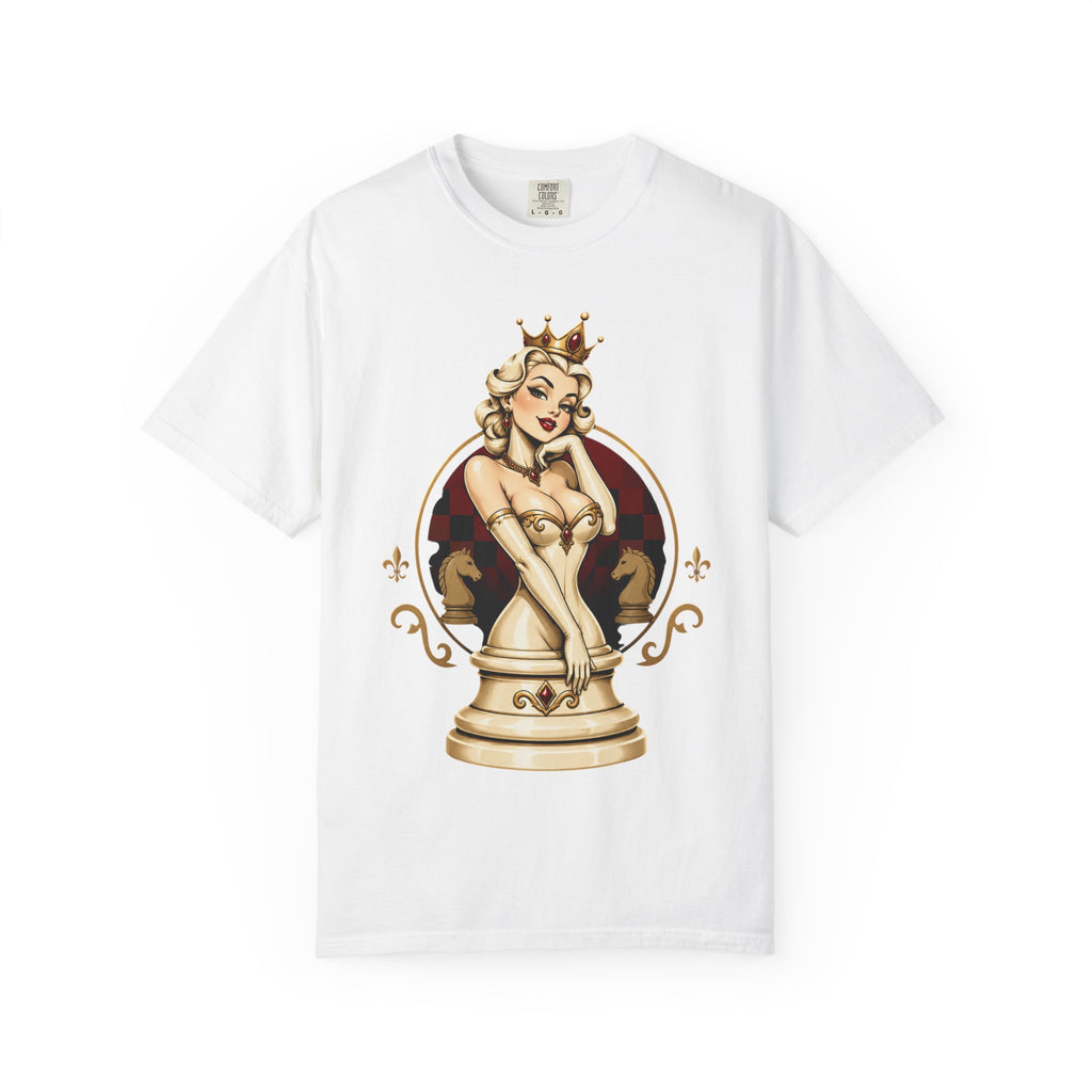 Regal Pin-Up Queen Chess Piece T-Shirt