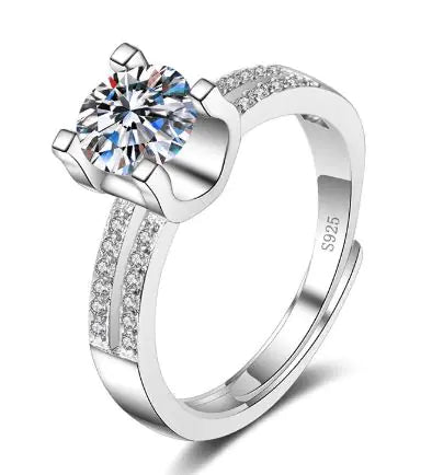 Female Imitation Moissan Diamond Ring JahSonFire