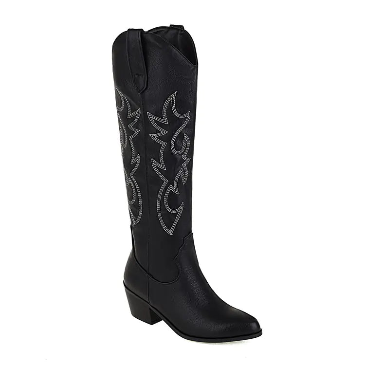 Western Women's High Heel Pointed Toe Boots JahSonFire