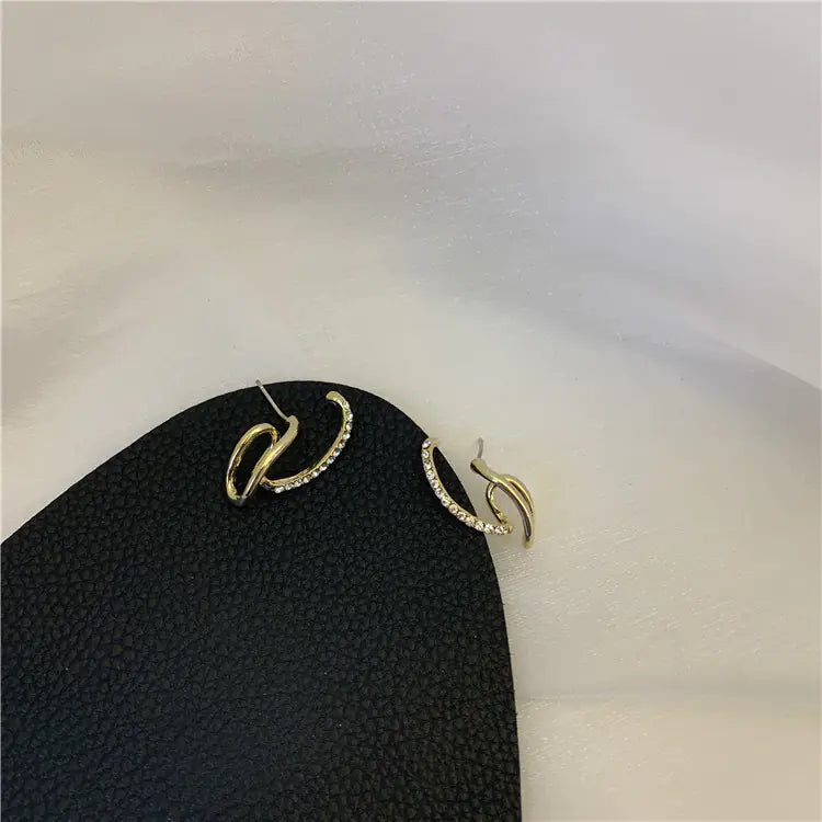 Japanese Popular Metal Diamond Earrings JahSonFire