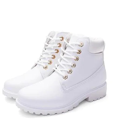 Pink Martin Boots - Flat Leather Ankle Boots JahSonFire