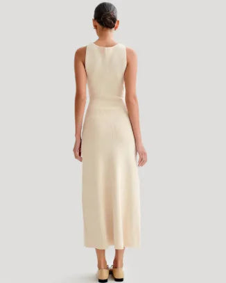 Elegant Knitted Sleeveless Long Dresses JahSonFire