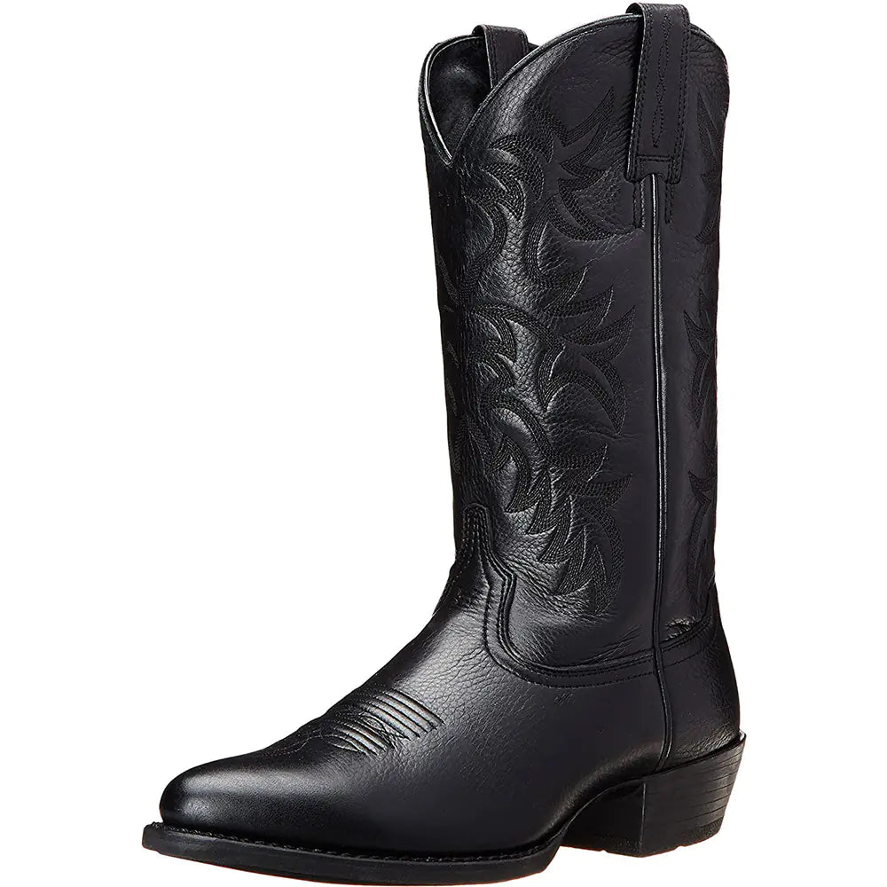 Embroidered Medium Sleeve Western Cowboy Boots JahSonFire
