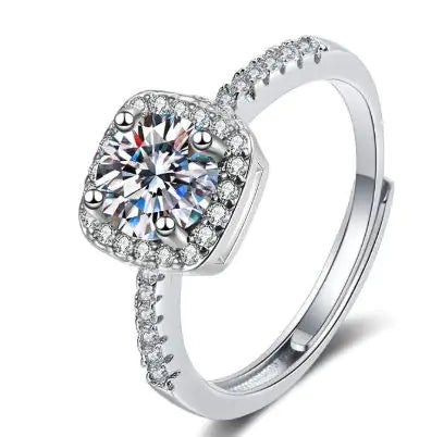 Female Imitation Moissan Diamond Ring JahSonFire