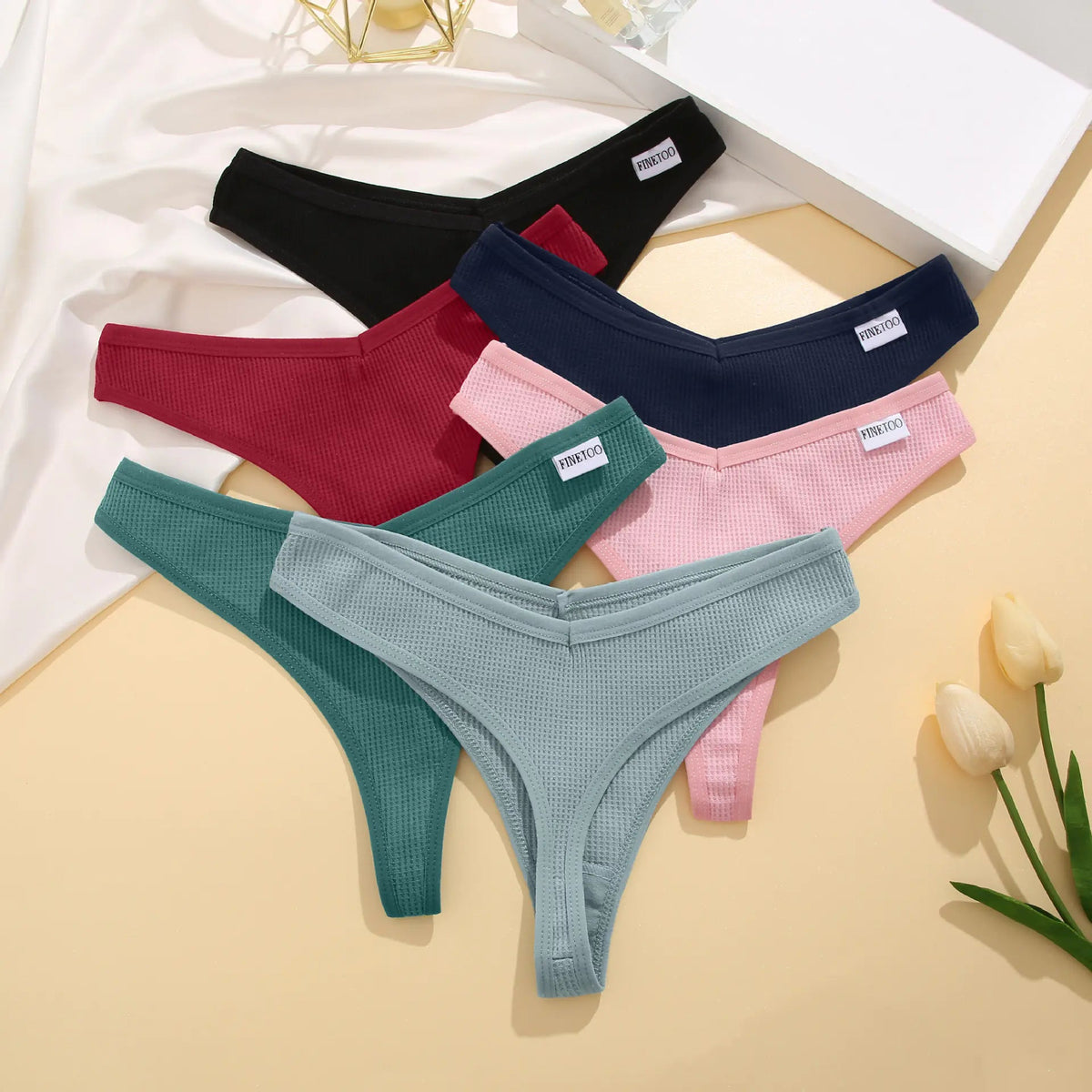 FINETOO Women's Sexy Casual Sports Thongs L067 JahSonFire