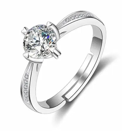 Female Imitation Moissan Diamond Ring JahSonFire