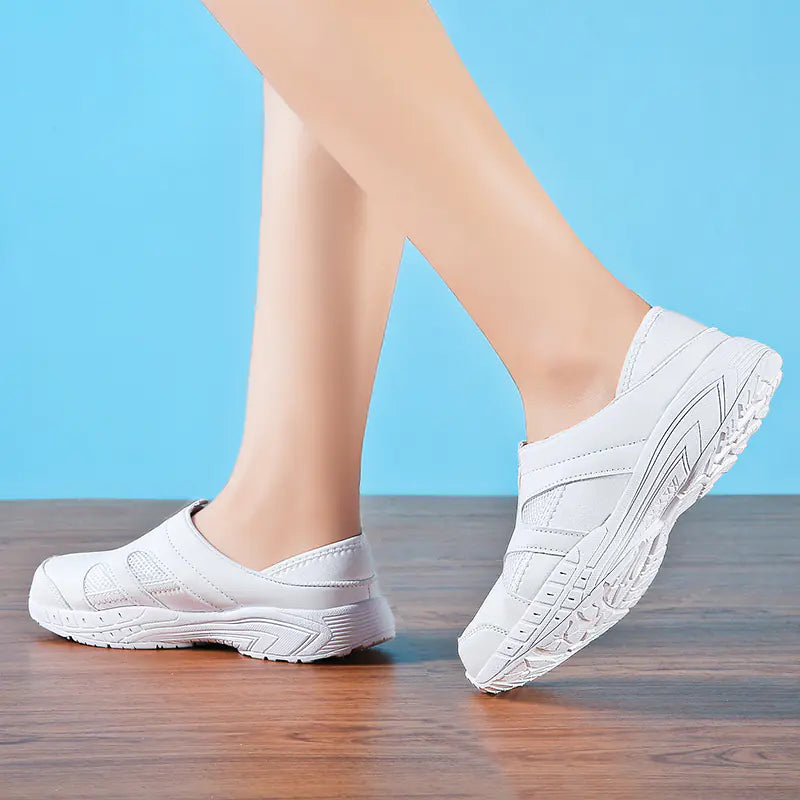 Flat Shoes, White Sneakers, Nurse Shoes JahSonFire